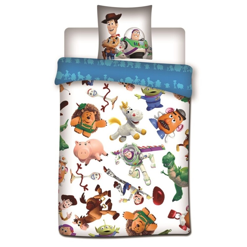 Buy Toy Story 4 Woody and Friends Single Duvet Cover Set - Polyester ...