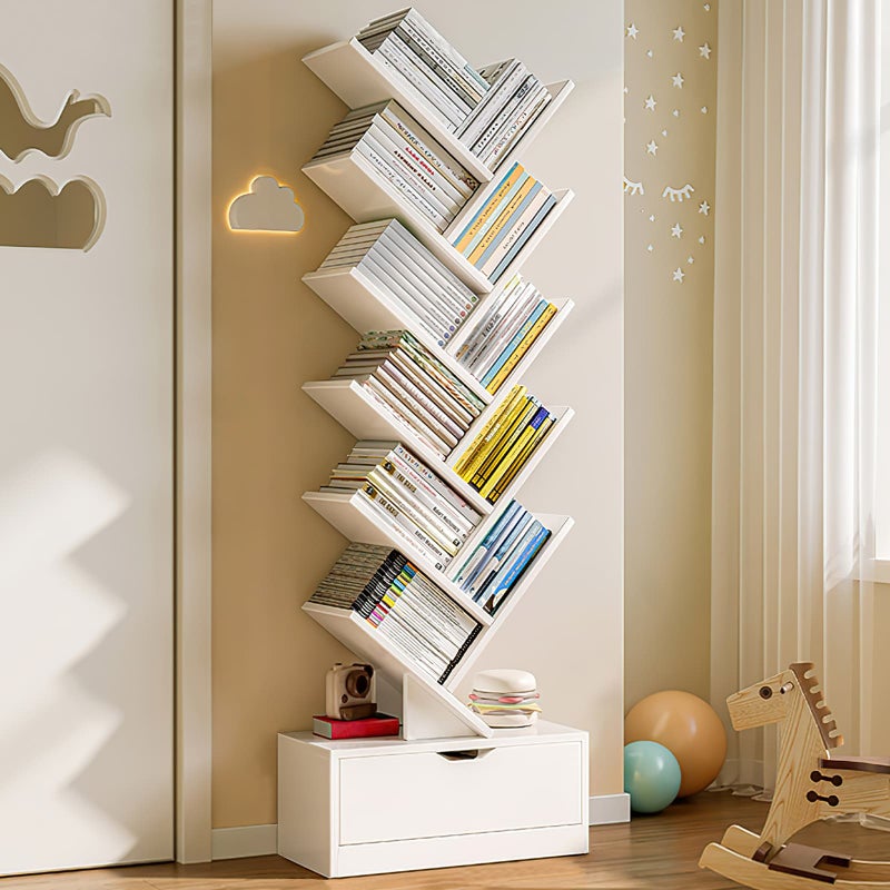 Buy Comfia 12-Tier Tree Bookshelf Tall Floor Standing Book Shelf