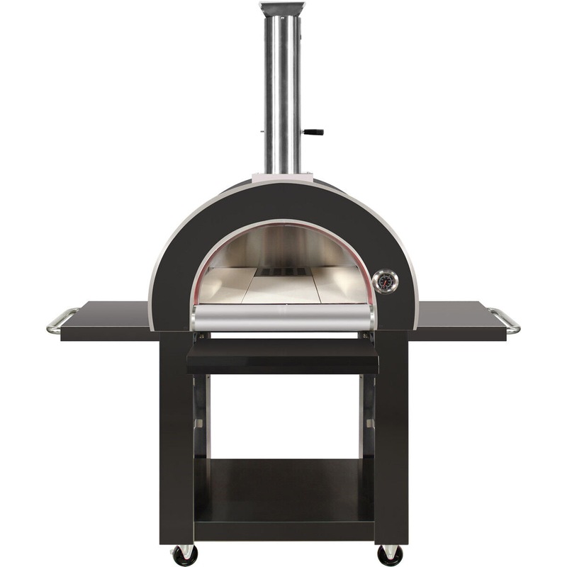 Buy Grill King Charcoal Pizza Oven Outdoor In Black Stainless Steel