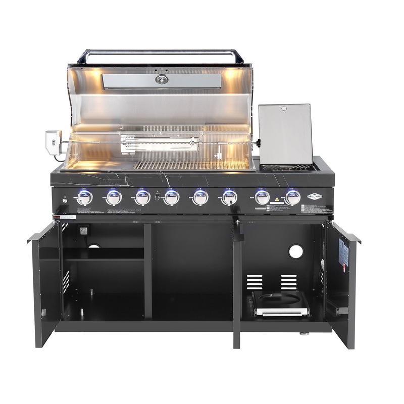 Buy Rockpool Black 6B + 188L Kegerator Designer Outdoor Kitchen BBQ