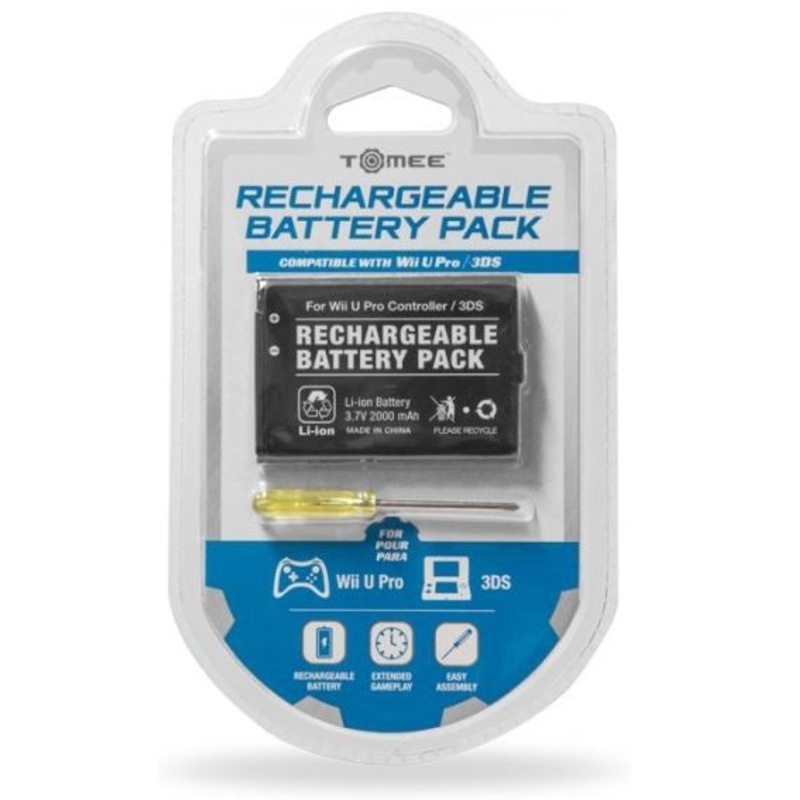 Buy 3DS Console & WiiU Pro Controller Tomee Rechargeable Battery Pack for Nintendo MyDeal