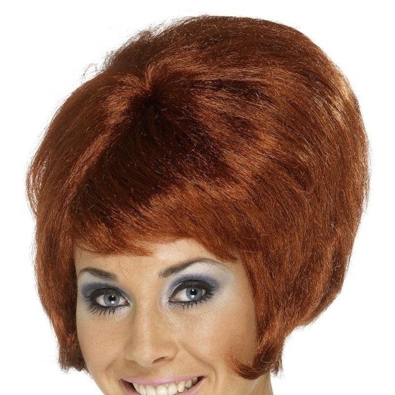 60s Beehive Audrey Hepburn Adult Auburn Wig 60s Beehive Audrey Hepburn Adult Auburn Wig