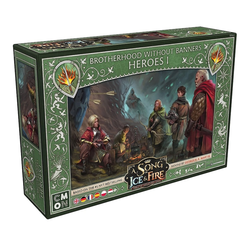 A Song of Ice and Fire Tabletop Miniatures Game Brotherhood Without Banners Heroes I Set - New Commanders & Units! Strategy Game for Adults, Ages 14+, 2+ Players, 45-60 Minute Playtime, Made by CMON A Song of Ice and Fire Tabletop Miniatures Game Brotherhood Without Banners Heroes I Set - New Commanders & Units! Strategy Game for Adults, Ages 14+, 2+ Players, 45-60 Minute Playtime, Made by CMON