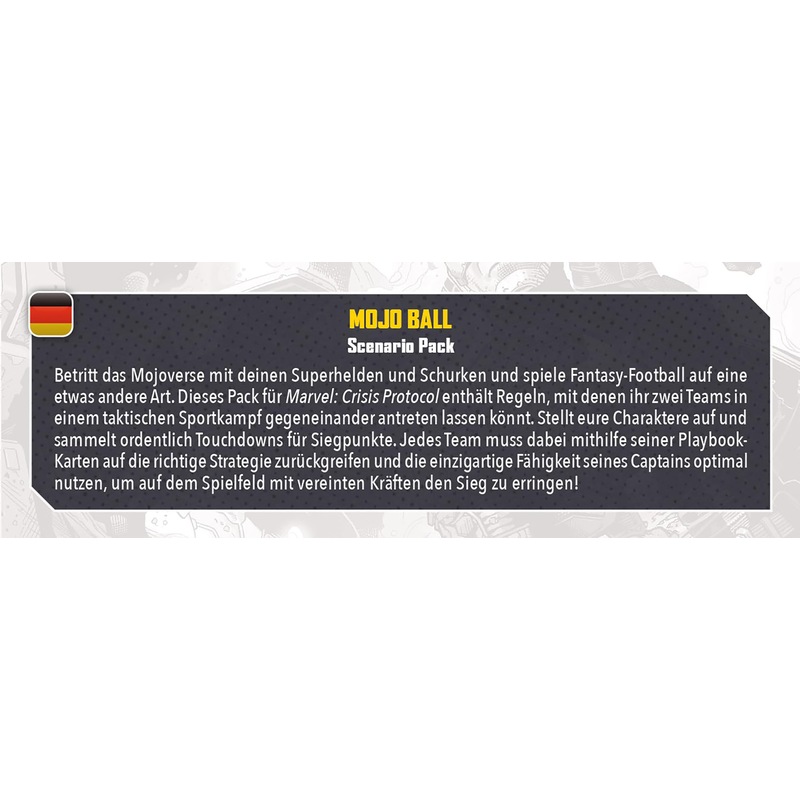 Atomic Mass Games, Marvel: Crisis Protocol - Mojo Ball, Scenario Expansion, Tabletop, 2 Players, Ages 14+, 90-120 Minutes, German, Multilingual Atomic Mass Games, Marvel: Crisis Protocol - Mojo Ball, Scenario Expansion, Tabletop, 2 Players, Ages 14+, 90-120 Minutes, German, Multilingual