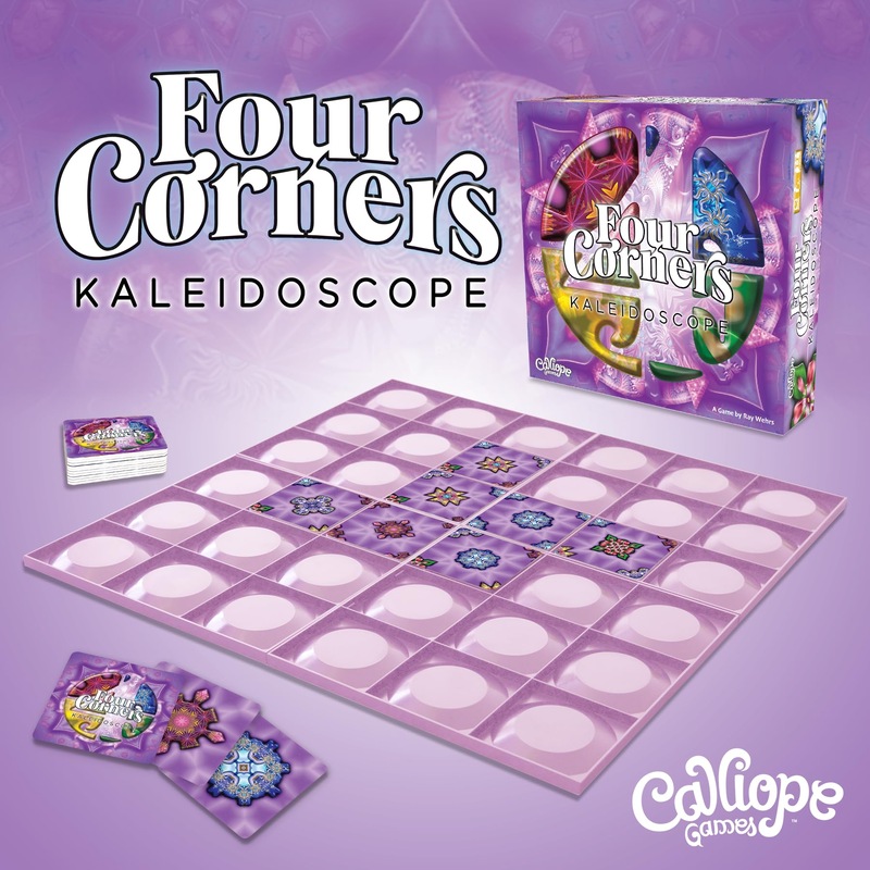 Calliope Games Four Corners Kaleidoscope Family Board Game Tile Games Captivating Art, Strategy, & Pattern Matching Puzzle for Kids & Adults 1-6 Players from The Makers of Tsuro and Roll for It Calliope Games Four Corners Kaleidoscope Family Board Game Tile Games Captivating Art, Strategy, & Pattern Matching Puzzle for Kids & Adults 1-6 Players from The Makers of Tsuro and Roll for It