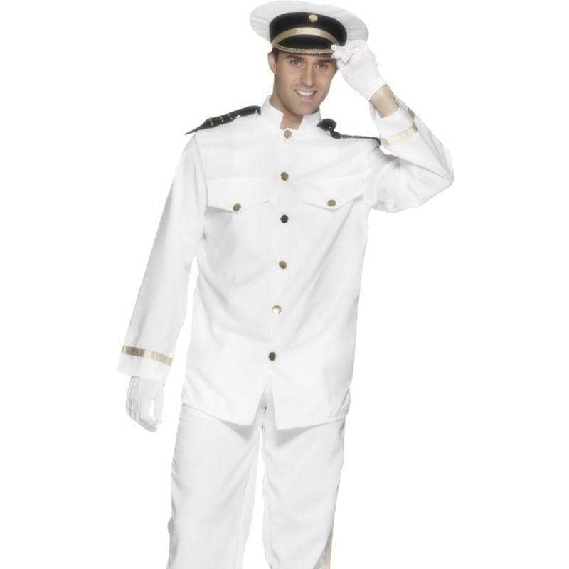 Captain Navy Sailor Costume Adult White Top Gun Officer Captain Navy Sailor Costume Adult White Top Gun Officer