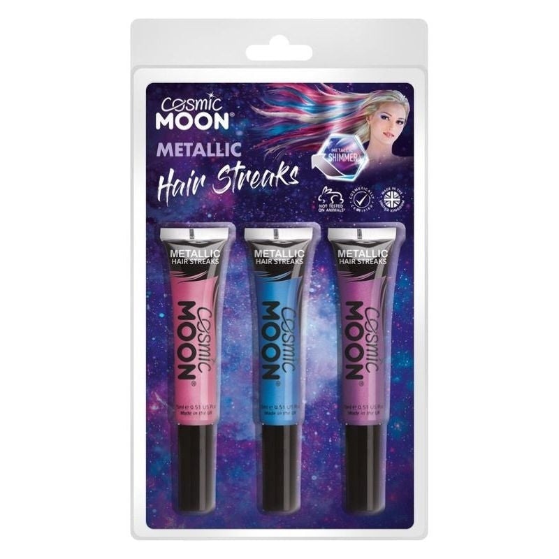 Cosmic Moon Metallic Hair Streaks Clamshell, 15ml Costume Make Up Cosmic Moon Metallic Hair Streaks Clamshell, 15ml Costume Make Up