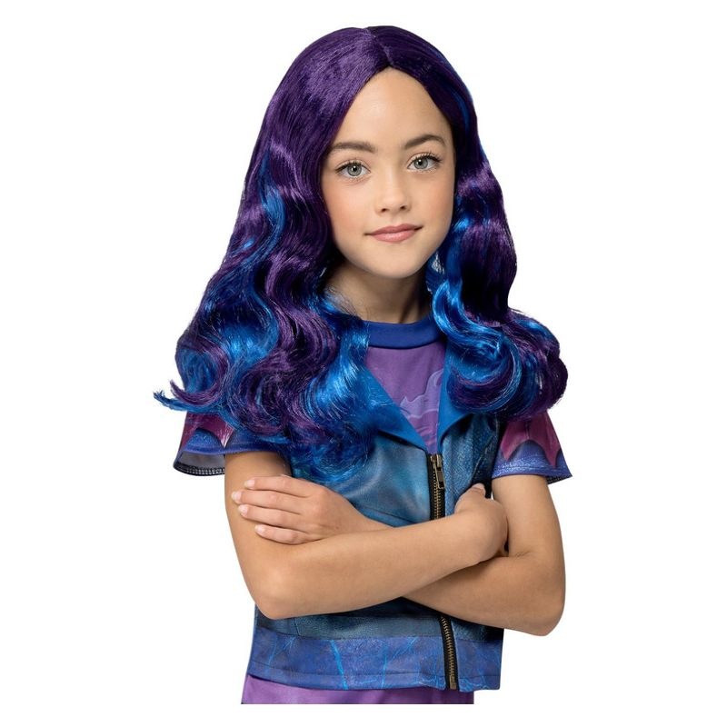 Buy Disney Descendants Mal Wig Child Blue Purple - MyDeal