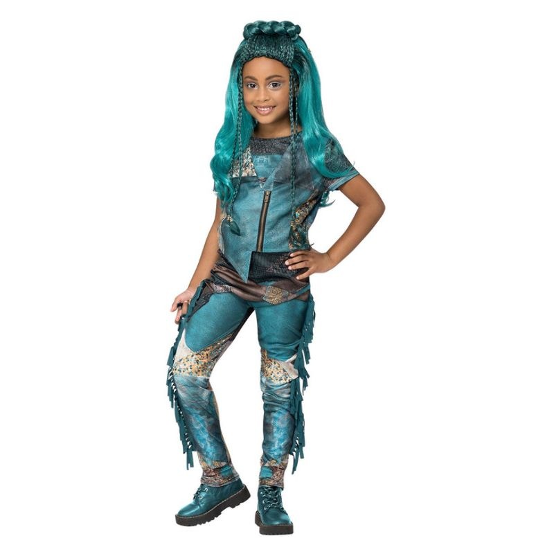 Disney Descendants Uma Costume Child Black Blue Green Disney Descendants Uma Costume Child Black Blue Green