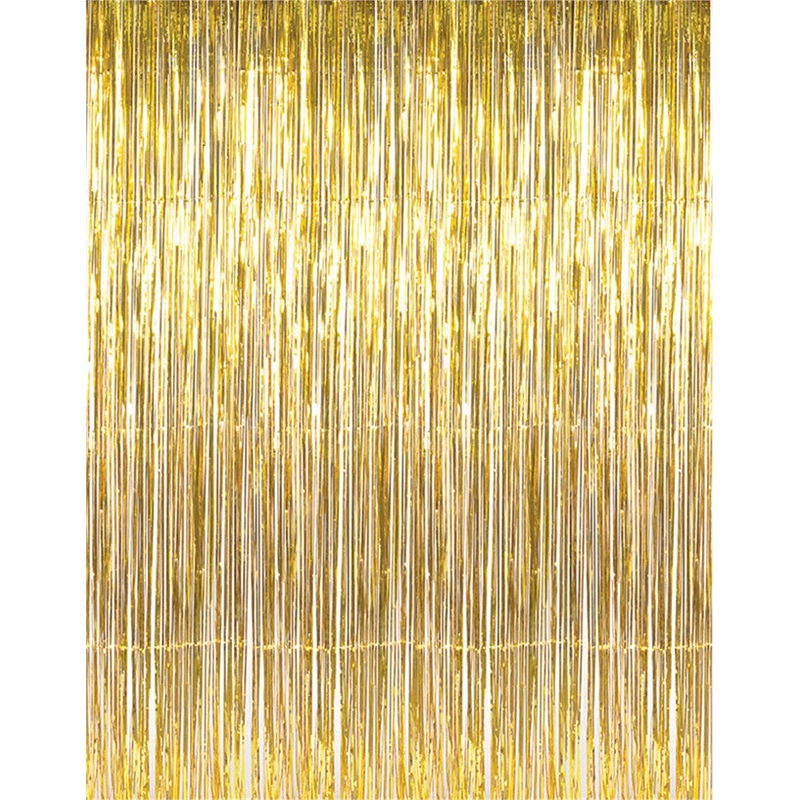 Doorway Curtain Gold Tinsel 240x94cm Party Goods Unisex Doorway Curtain Gold Tinsel 240x94cm Party Goods Unisex
