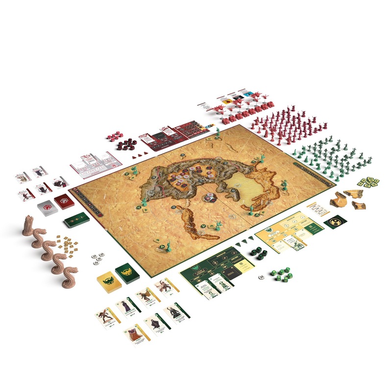 Dune: War for Arrakis Board Game CORE Box - Tabletop Miniatures Strategy Game with Asymmetric Gameplay for Kids and Adults, Ages 14+, 1-4 Players, 120 Minute Playtime, Made by CMON