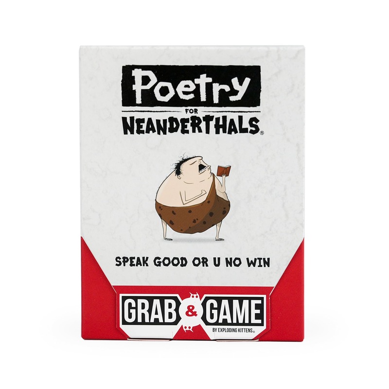Exploding Kittens Poetry for Neanderthals Grab & Game 2+ Players - Ages 7+ - 10 Minutes to Play - Travel Sized Word Guessing Game - Party Game, Family Game Night, Kid and Adult Card Game Exploding Kittens Poetry for Neanderthals Grab & Game 2+ Players - Ages 7+ - 10 Minutes to Play - Travel Sized Word Guessing Game - Party Game, Family Game Night, Kid and Adult Card Game