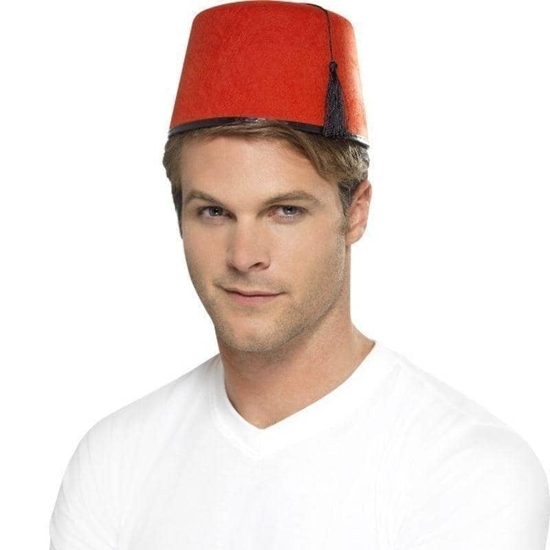 Fez Hat Adult Red13cm High