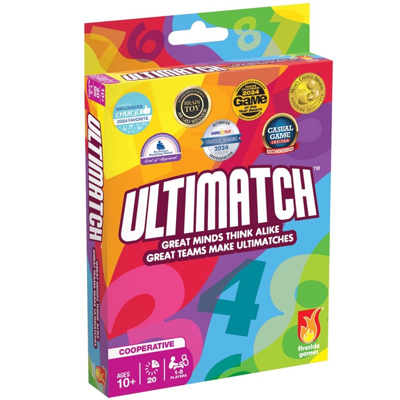 Fireside Games Ultimatch Cooperative Card Game Easy to Learn by Matching Colors & Numbers - Addictive Fun for Kids Teens and Adults Ages 10 and up - 1 to 5 Players Great for Family Game Night Fireside Games Ultimatch Cooperative Card Game Easy to Learn by Matching Colors & Numbers - Addictive Fun for Kids Teens and Adults Ages 10 and up - 1 to 5 Players Great for Family Game Night