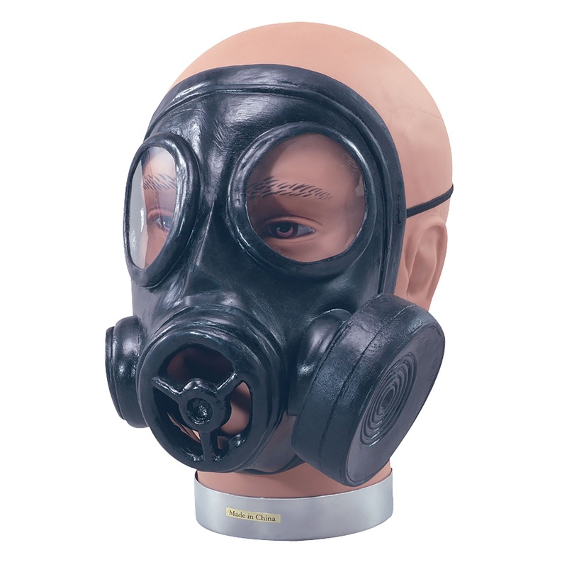 Joke Gas Mask Rubber Costume Accessory