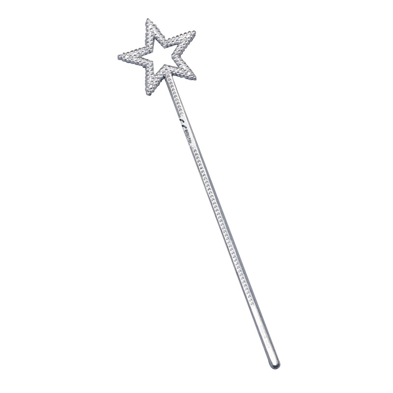 Fairy Wand Plastic Silver Costume Accessory