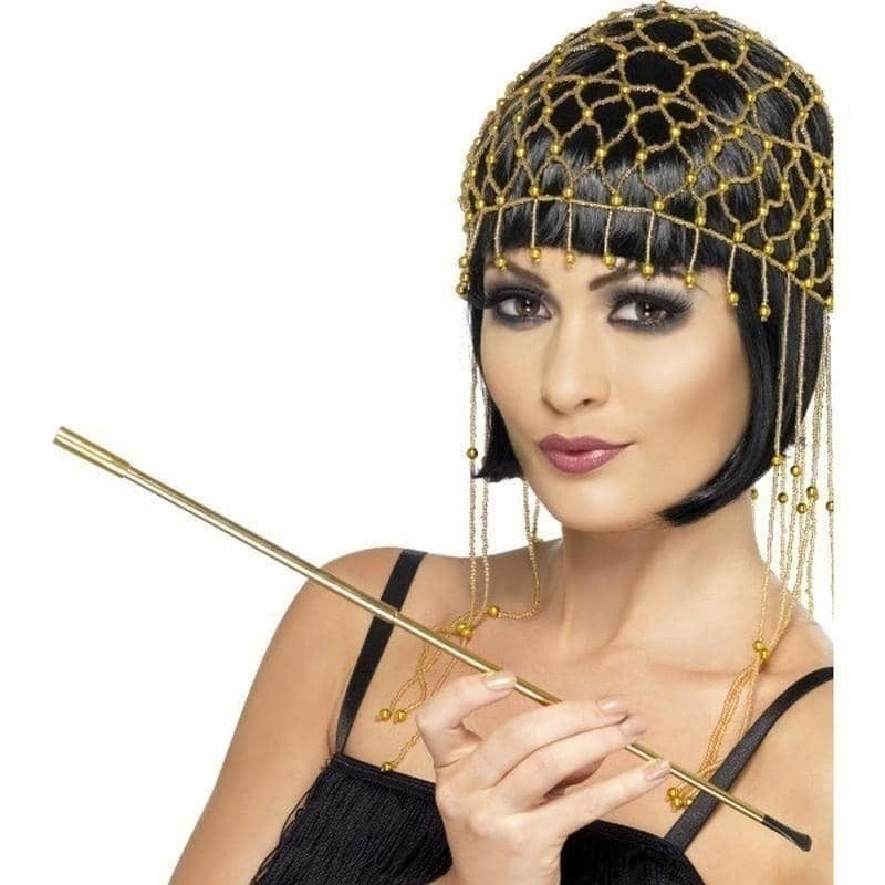 Gold Extendable Cigarette Holder Adult