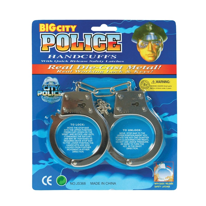HanDCuffs Blister Carded Metal General Jokes Unisex