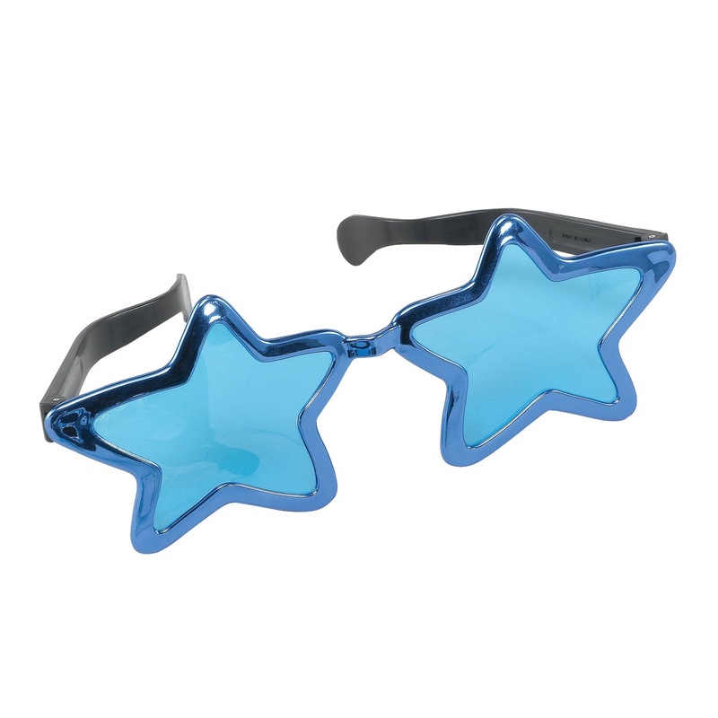 Jumbo Metallic Star Sunglasses General Jokes Unisex