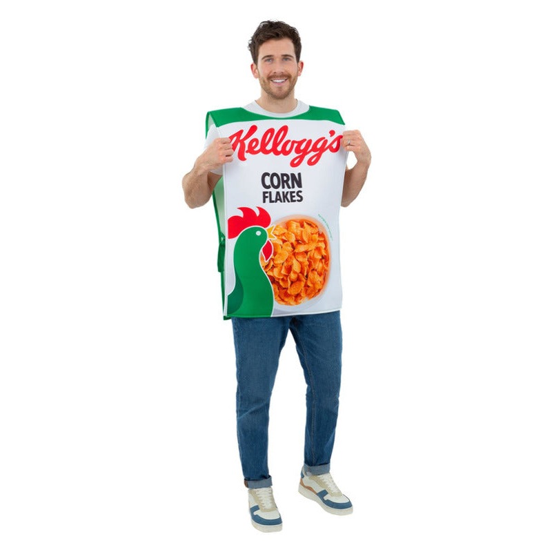 Kelloggs Corn Flakes Cereal Box Costume Tabard Kelloggs Corn Flakes Cereal Box Costume Tabard