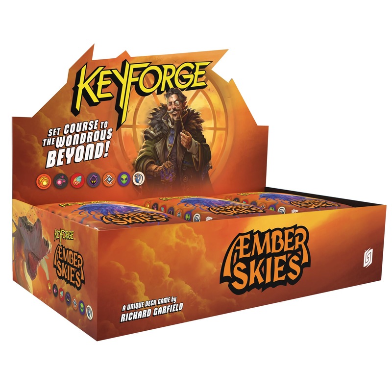 KeyForge: Æmber Skies Display – 12 Decks Featuring House Skyborn, 200 New Cards, Skybeasts, & House Enhancement Bonus, Ages 12+, 2+ Players, 45 Minute Playtime, Made by Ghost Galaxy KeyForge: Æmber Skies Display – 12 Decks Featuring House Skyborn, 200 New Cards, Skybeasts, & House Enhancement Bonus, Ages 12+, 2+ Players, 45 Minute Playtime, Made by Ghost Galaxy