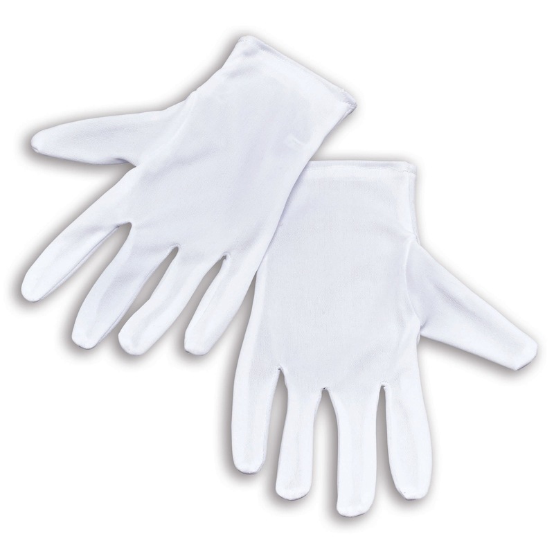 White Magicians Gloves Adult Costume Accessory BA103 White Magicians Gloves Adult Costume Accessory BA103