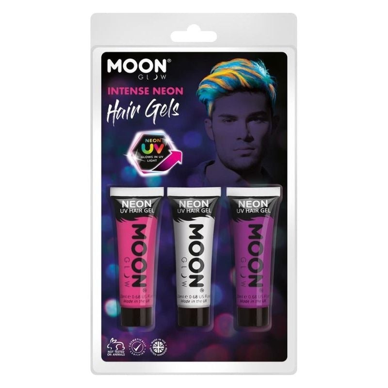 Moon Glow Neon UV Chunky Glitter Gel Green 12ml Costume Make Up main image 0