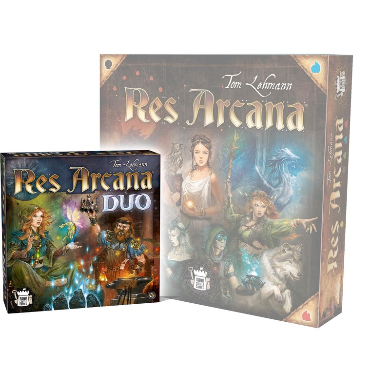 Res Arcana Duo Board Game - Strategic Two-Player Duel! Expandable Game System, Fantasy Adventure Game for Kids & Adults, Ages 14+, 2 Players, 20 Min Playtime, Made by Sand Castle Games Res Arcana Duo Board Game - Strategic Two-Player Duel! Expandable Game System, Fantasy Adventure Game for Kids & Adults, Ages 14+, 2 Players, 20 Min Playtime, Made by Sand Castle Games