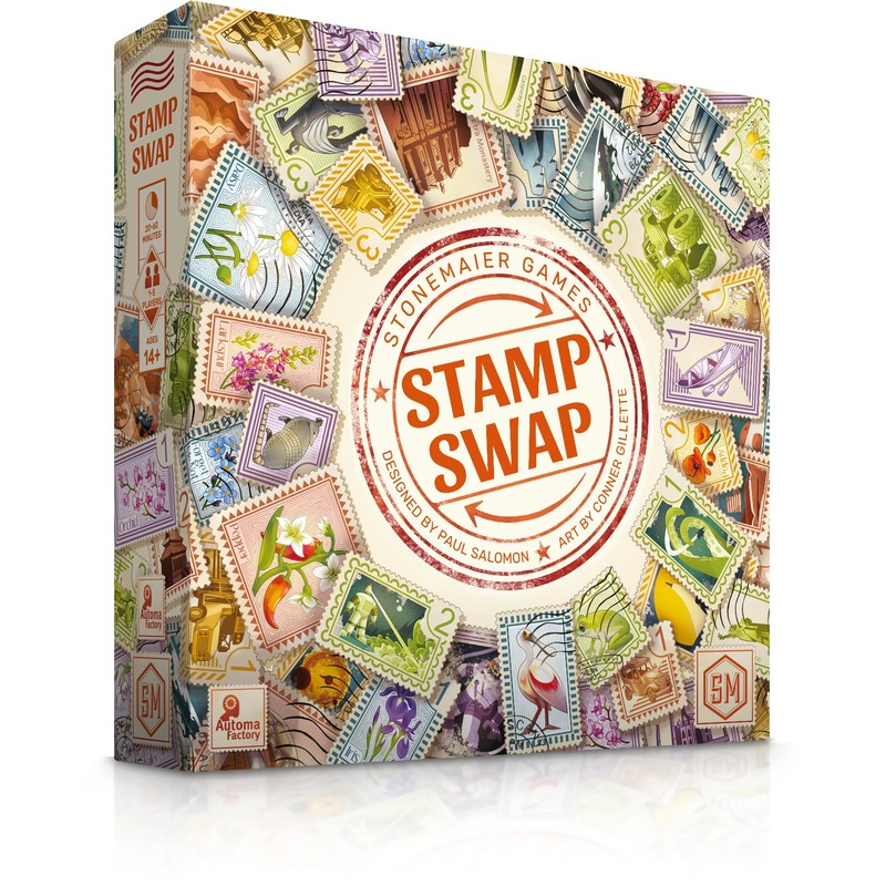 Stonemaier Games: Stamp Swap | A Competitive Stamp Collecting Strategy Board Game for Adults and Family | Curate The Most Beautiful and Well-Focused Stamp Collection | 1-5 Players, 60 Mins, Ages 14+ Stonemaier Games: Stamp Swap | A Competitive Stamp Collecting Strategy Board Game for Adults and Family | Curate The Most Beautiful and Well-Focused Stamp Collection | 1-5 Players, 60 Mins, Ages 14+