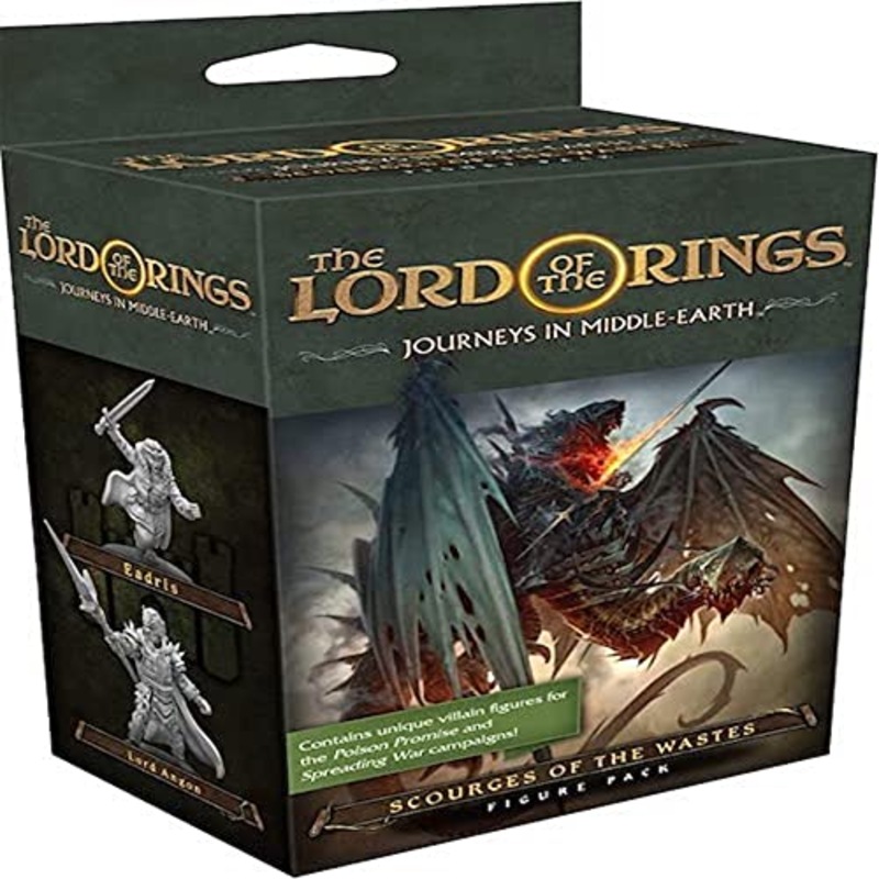 The Lord of the Rings Journeys in Middle-earth Scourges of the Waste FIGURE PACK - Adventure Board Game for Kids and Adults, Ages 14+, 1-5 Players, 60+ Minute Playtime, Made by Fantasy Flight Games The Lord of the Rings Journeys in Middle-earth Scourges of the Waste FIGURE PACK - Adventure Board Game for Kids and Adults, Ages 14+, 1-5 Players, 60+ Minute Playtime, Made by Fantasy Flight Games