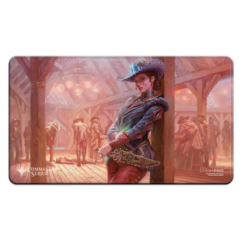 Ultra PRO - Outlaws of Thunder Junction Stitched Edge Playmat Ft. Marchesa for Magic: The Gathering, Limited Edition Unique Artistic Collectible Card Gaming TCG Playmat Accessory Ultra PRO - Outlaws of Thunder Junction Stitched Edge Playmat Ft. Marchesa for Magic: The Gathering, Limited Edition Unique Artistic Collectible Card Gaming TCG Playmat Accessory