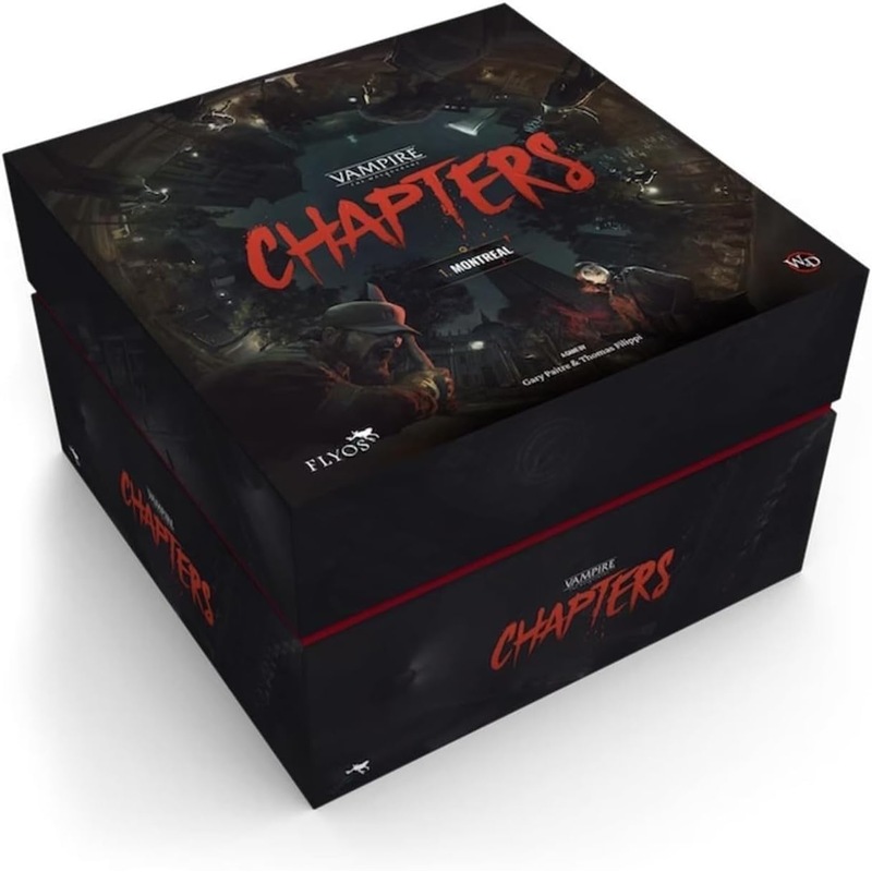 Vampire: The Masquerade - Chapters: Montreal - A Cooperative Story-Driven Table top Game - for Adults - Ages 18+ - 1 to 4 Players - 30 Minutes per Player - Made by Flyos Games Vampire: The Masquerade - Chapters: Montreal - A Cooperative Story-Driven Table top Game - for Adults - Ages 18+ - 1 to 4 Players - 30 Minutes per Player - Made by Flyos Games