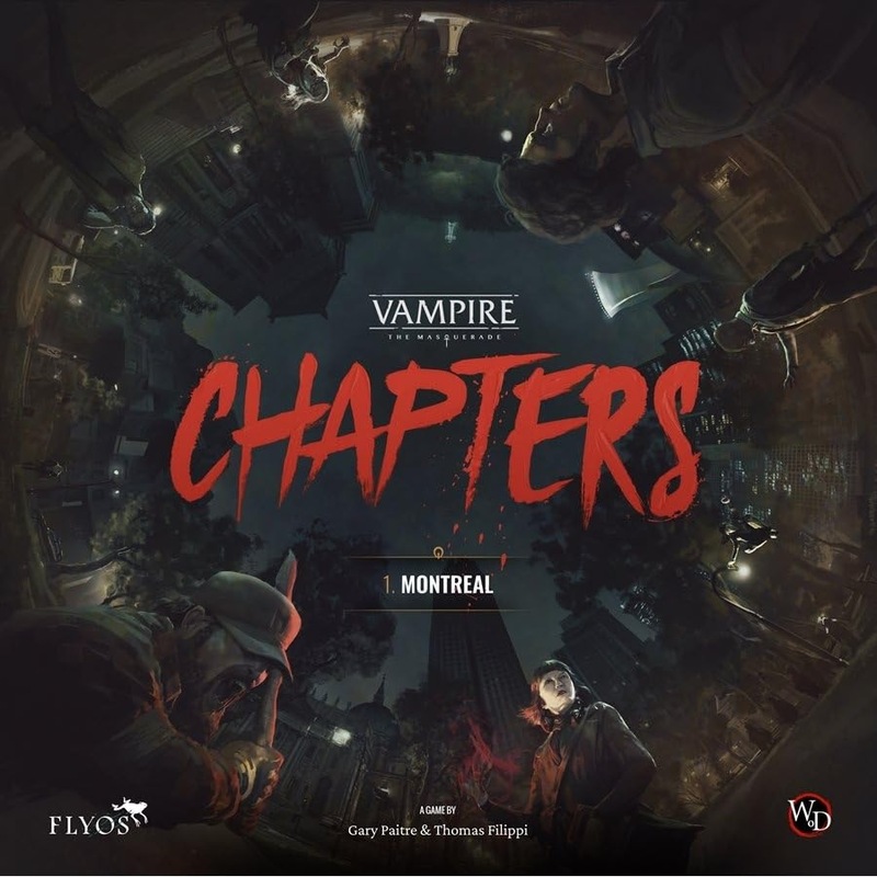 Vampire: The Masquerade - Chapters: Montreal - A Cooperative Story-Driven Table top Game - for Adults - Ages 18+ - 1 to 4 Players - 30 Minutes per Player - Made by Flyos Games Vampire: The Masquerade - Chapters: Montreal - A Cooperative Story-Driven Table top Game - for Adults - Ages 18+ - 1 to 4 Players - 30 Minutes per Player - Made by Flyos Games