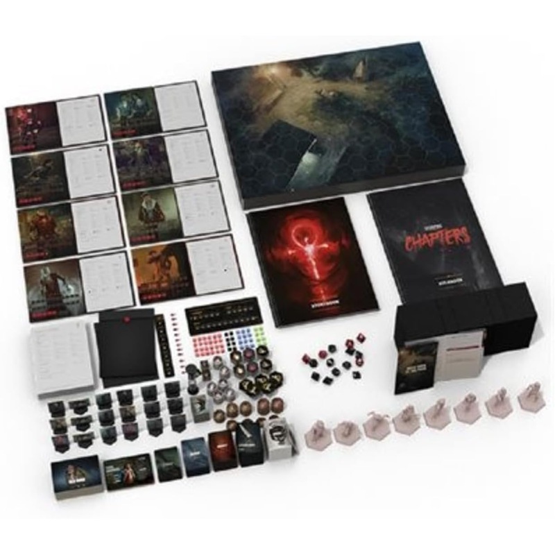 Vampire: The Masquerade - Chapters: Montreal - A Cooperative Story-Driven Table top Game - for Adults - Ages 18+ - 1 to 4 Players - 30 Minutes per Player - Made by Flyos Games