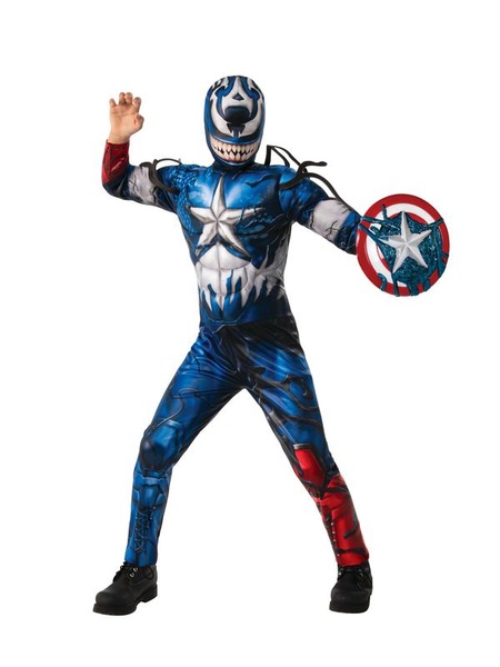 Venomized Captain America Kids Costume with Mask