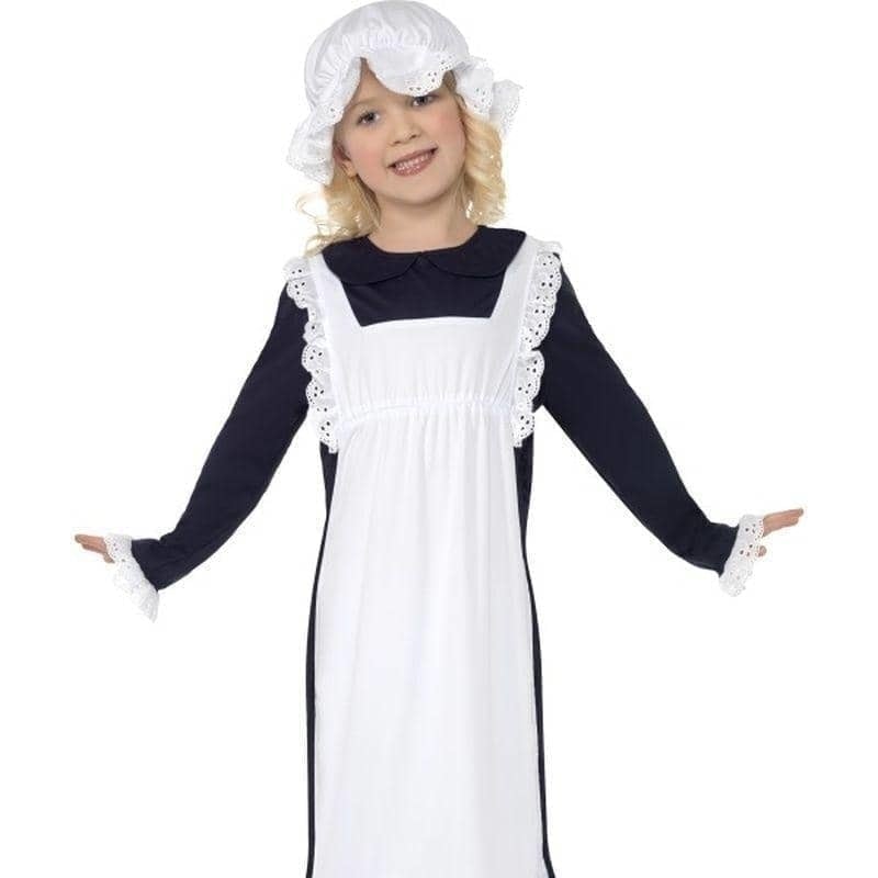 Buy Victorian Poor Girl Costume Kids White Blue - MyDeal