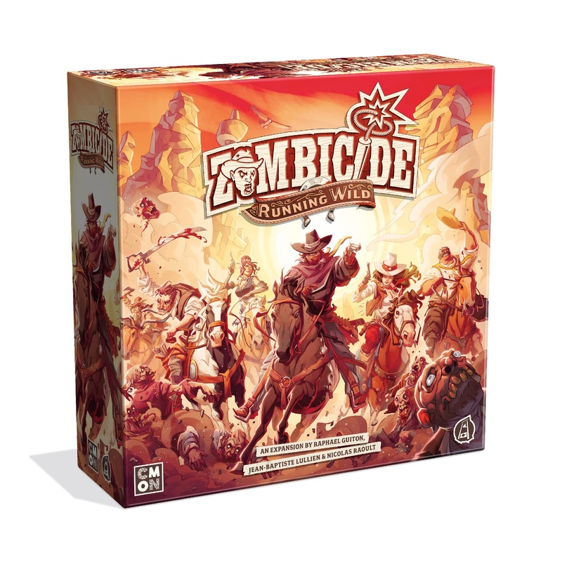 Zombicide Running Wild Expansion - Ride or Die in The Undead West! Cooperative Strategy Game with Tabletop Miniatures, Ages 14+, 1-6 Players, 45-60 Min Playtime, Made by CMON Zombicide Running Wild Expansion - Ride or Die in The Undead West! Cooperative Strategy Game with Tabletop Miniatures, Ages 14+, 1-6 Players, 45-60 Min Playtime, Made by CMON