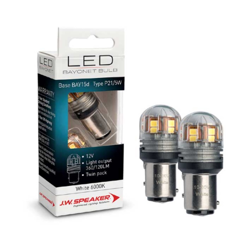 Buy Coles Hersee LED Bulb 12/24v P21/5w White 360/120lms 2pc Kit MyDeal