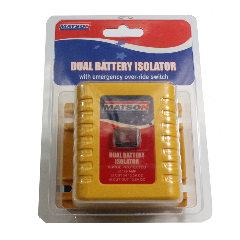Buy Matson 12v 140 watt Low Voltage Dual Battery Isolator MyDeal