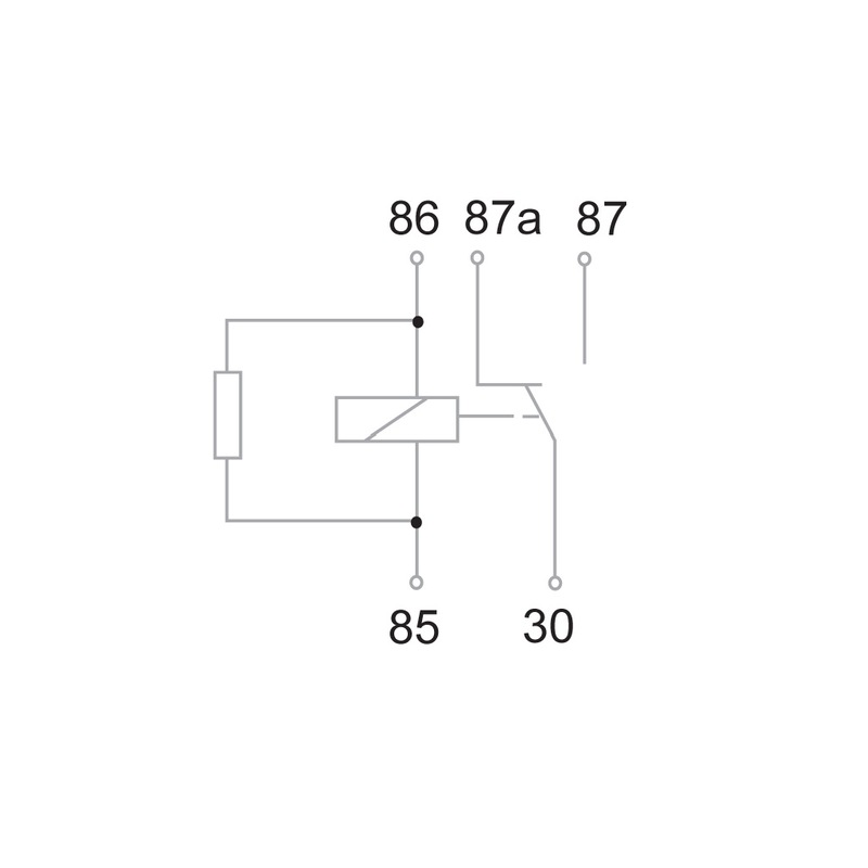 Buy Relay 5 Pin 24 volt 40 / 30 amp Changover Relay Resistor Protected