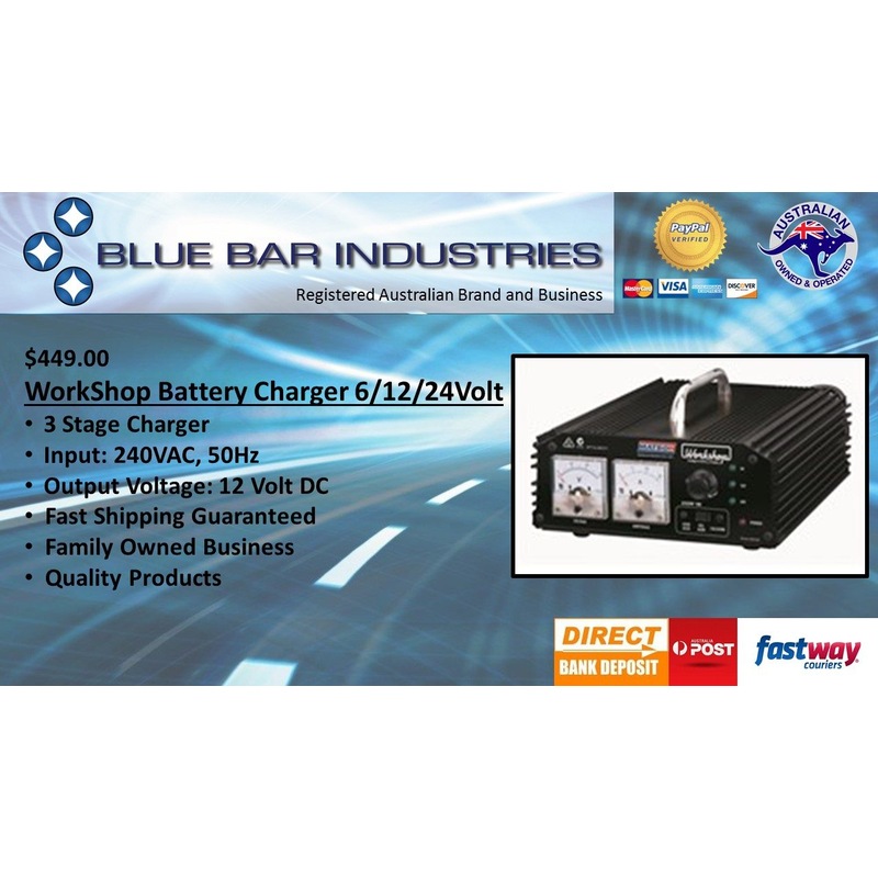 Buy Battery Charger 3 Stage 6/12/24Volt 10Amp MyDeal