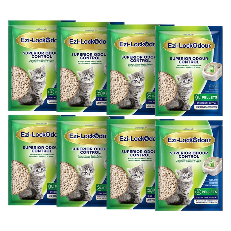 Buy EziLockodour Natural Mineral Zeolite Cat Litter Pellets 2 Kg 8