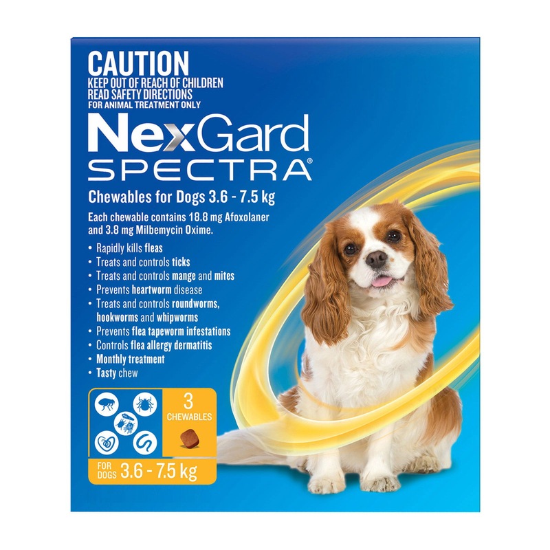 Buy Nexgard Spectra Dogs Chewables Fleas, Ticks, Mites, Heartworm