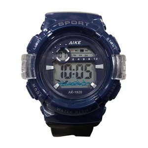 Aike D-Shuck Multifunctional Electronic Waterproof Alarm Clock Sport Watch for Kids (Navy Blue)