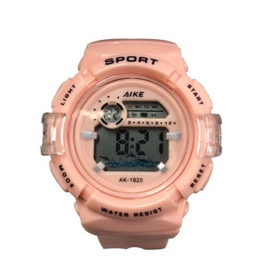Aike D-Shuck Multifunctional Electronic Waterproof Alarm Clock Sport Watch for Kids (Peach)