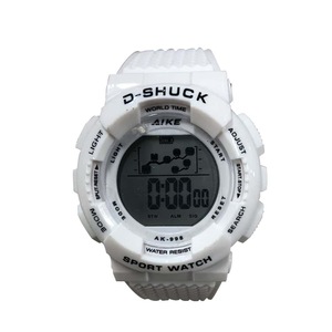 Aike D-Shuck Multifunctional Electronic Waterproof Alarm Clock Sport Watch for Kids (White)