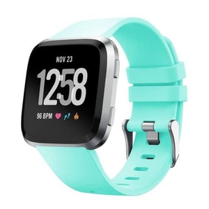 For Fitbit Versa/Lite/Versa 2 Replacement Band Wristband Silicone Sports Watch Aqua (6.5 to 8.7)