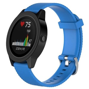 For Forerunner 245 Music Replacement Band Wristband Silicone Sports Watch (Sky Blue-Small Size)
