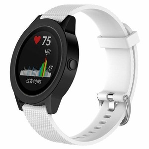 For Forerunner 245 Music Replacement Band Wristband Silicone Sports Watch (White-Small Size)