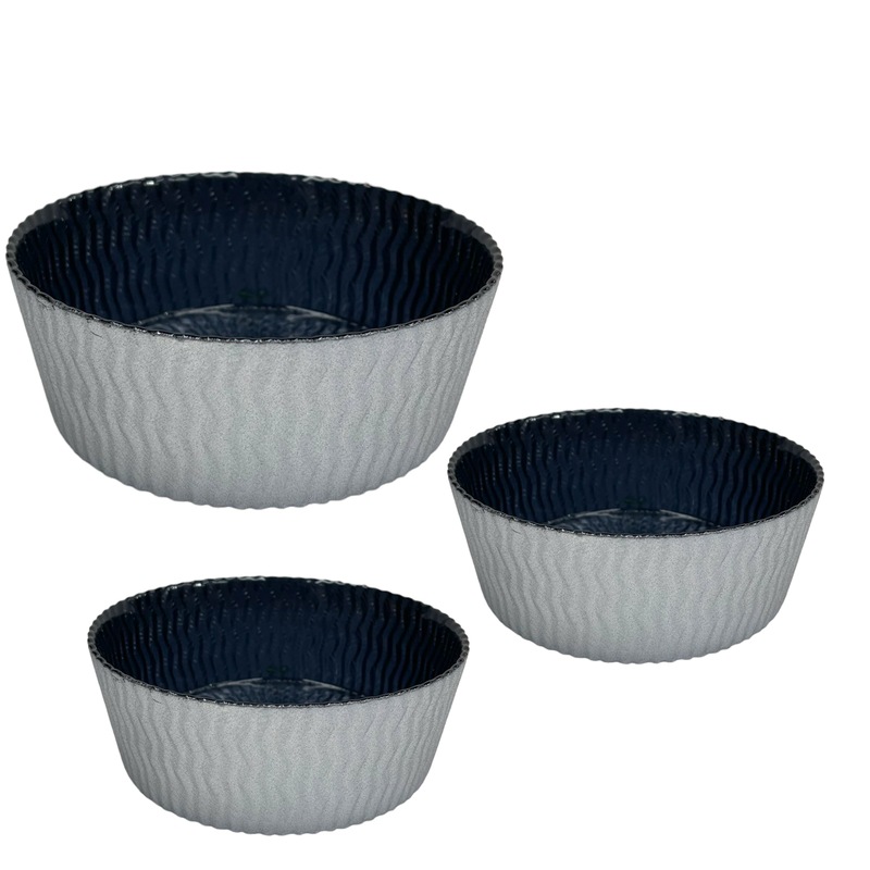 Buy Dinnerware Deep Blue Round Serving Bowl Set of 7 pcs MyDeal